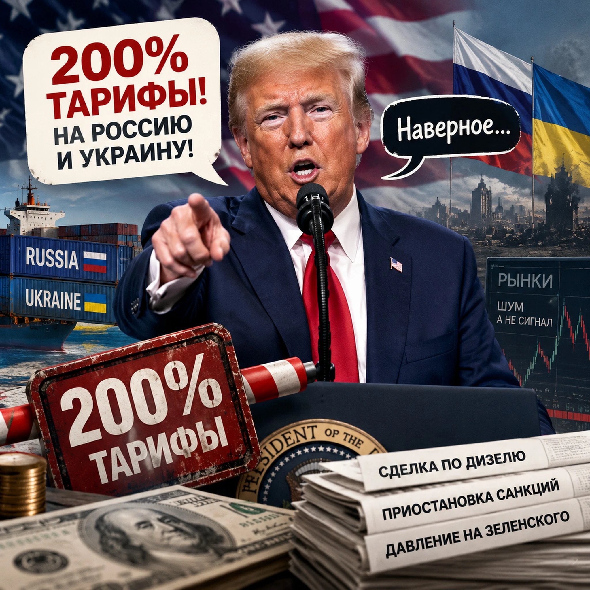 Дональд Трамп снова в своём репертуаре. На митинге во Флориде он заявил, что США, «возможно, должны немедленно» - изображение