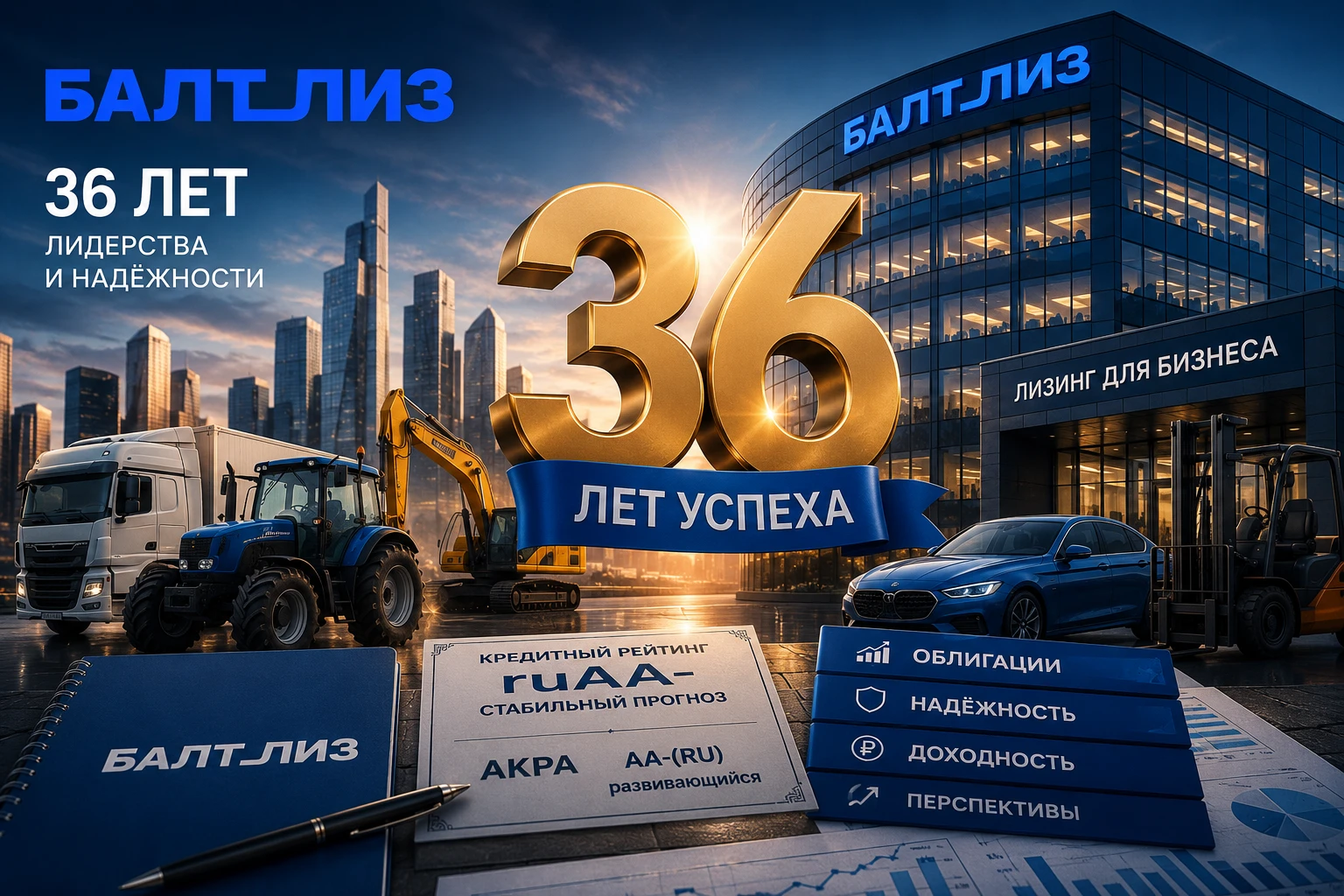 28 июня одной из старейших лизинговых компаний страны исполнилось 36 лет. «Балтийский лизинг» прошёл путь от - изображение