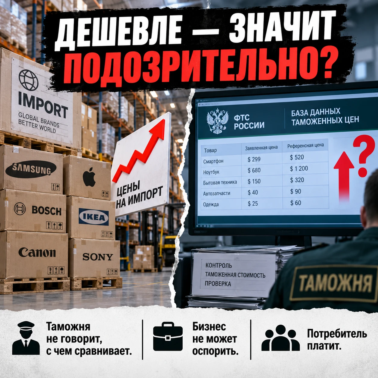 #Таможня #Импорт #Маркетплейсы #ЕАЭС #Цены #Бизнес #Экономика #Торговля #Пошлины #Инвестиции #Риски - изображение