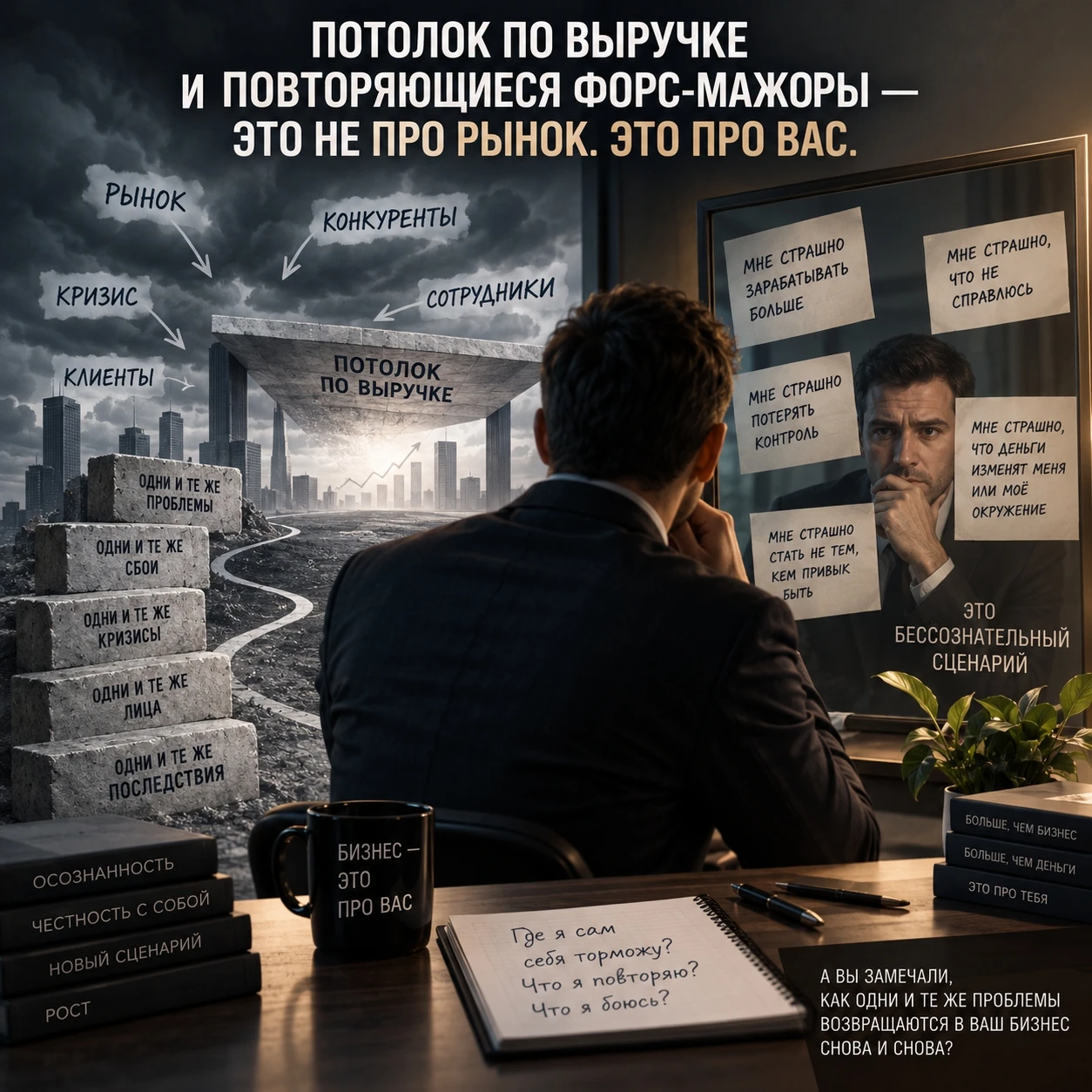 Потолок по выручке и повторяющиеся форс-мажоры — это не про рынок. Это про вас. Есть такой момент в бизнесе, - изображение