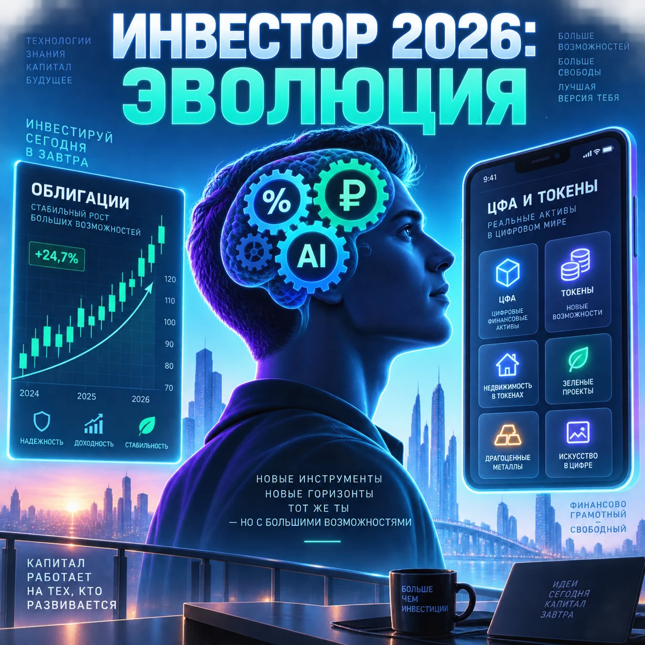 #инвестиции #ЦФА #розничныйинвестор #финансы2026 #фондовыйрынок #Мосбиржа #ИИвинвестициях #пассивныйдоход - изображение