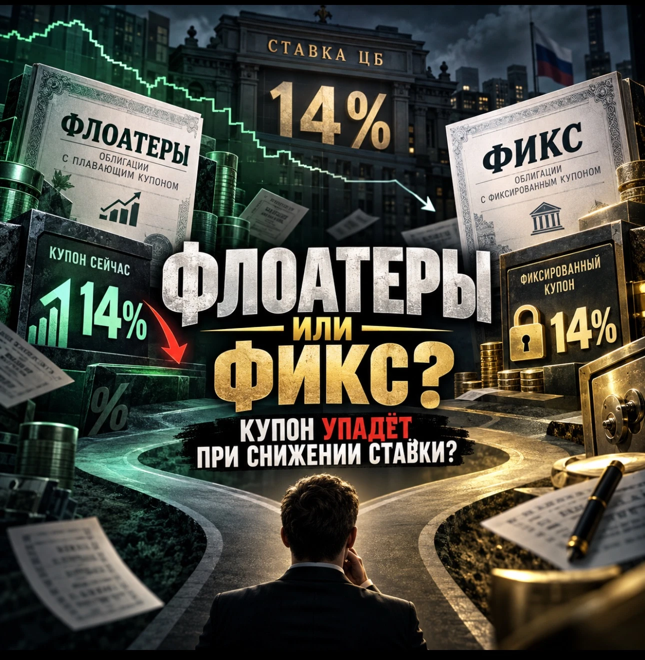 Сейчас флоатеры выглядят почти идеально. Ключевая ставка — 14%. RUONIA — около 13,7%. А многие выпуски платят - изображение
