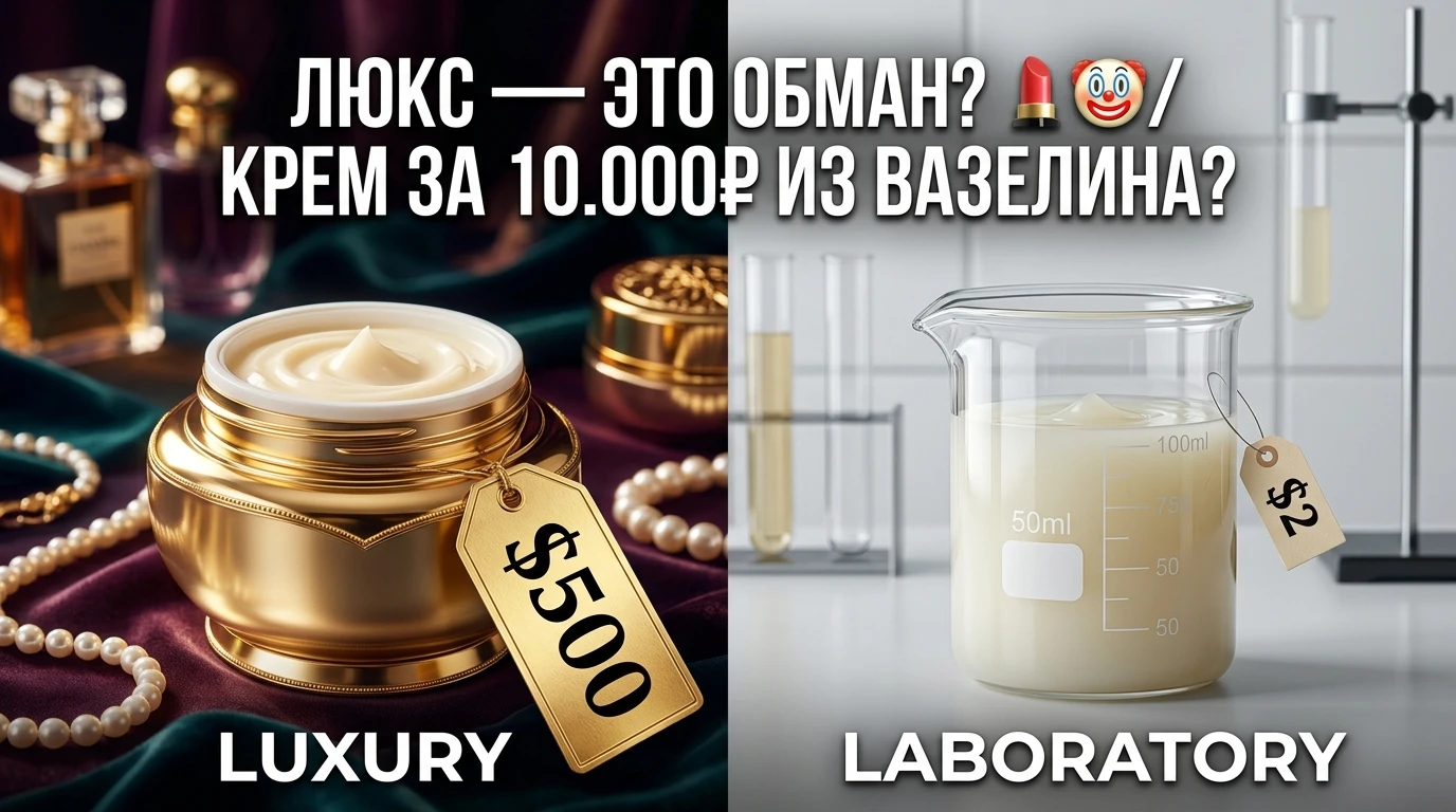 Вы когда-нибудь задумывались, почему крем в золотой баночке стоит 15 000 рублей, а его аптечный аналог — 500? - изображение