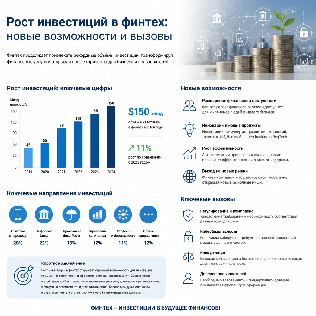 Последние несколько лет ознаменовались взрывным ростом инвестиций в сектор финансовых технологий (финтех). - изображение