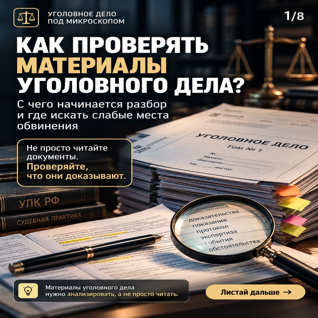 Как изучать материалы уголовного дела и проверять доказательства обвинения? Начните с того, какие обстоятельства - изображение