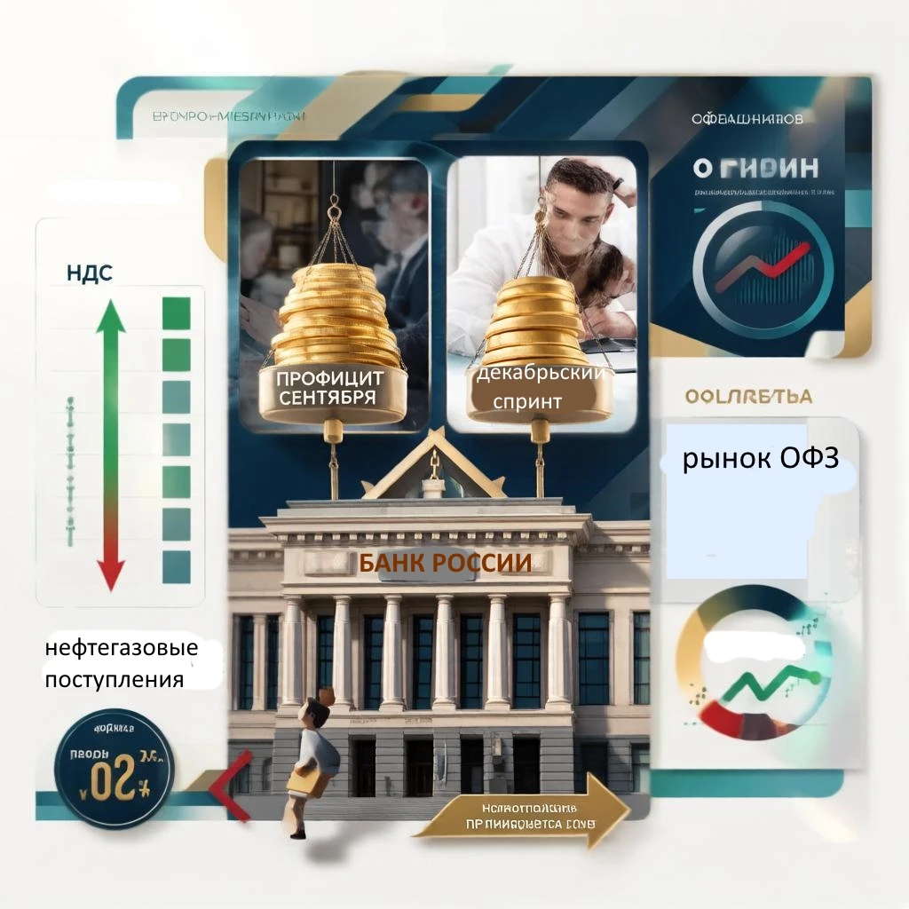#Базарразбор Сентябрь 2026 года принёс вторую подряд хорошую новость от Минфина: бюджет сведён с профицитом в - изображение