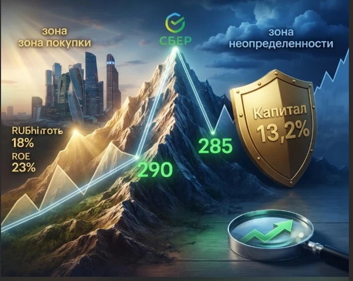 Сбер опубликовал финансовые результаты по итогам работы за 9 месяцев 2026 года. Несмотря на волатильность на - изображение