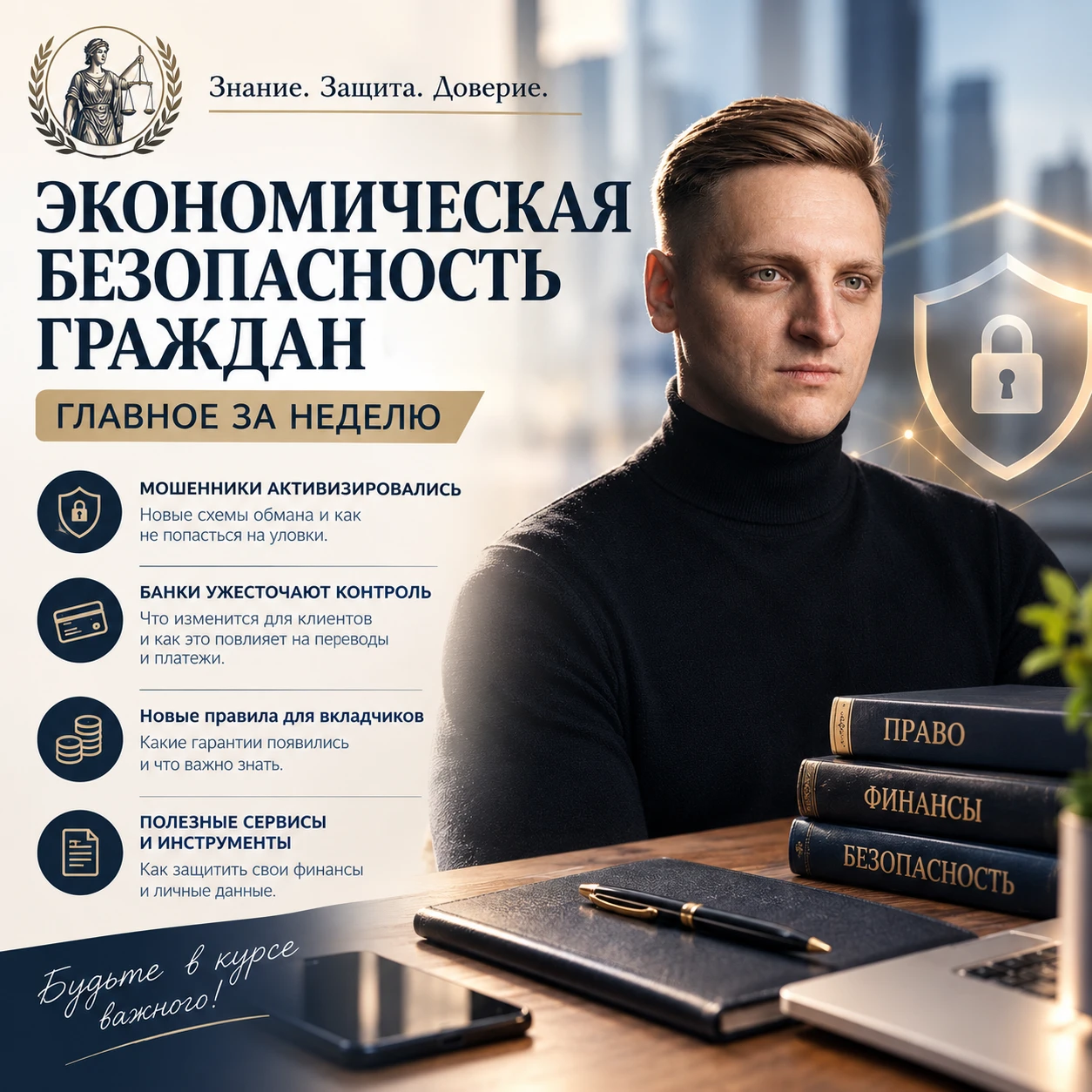 🛡️ ФИНАНСОВАЯ БЕЗОПАСНОСТЬ | ГЛАВНОЕ ЗА НЕДЕЛЮ Мошенники меняют схемы, банки усиливают защиту, а финансовая - изображение