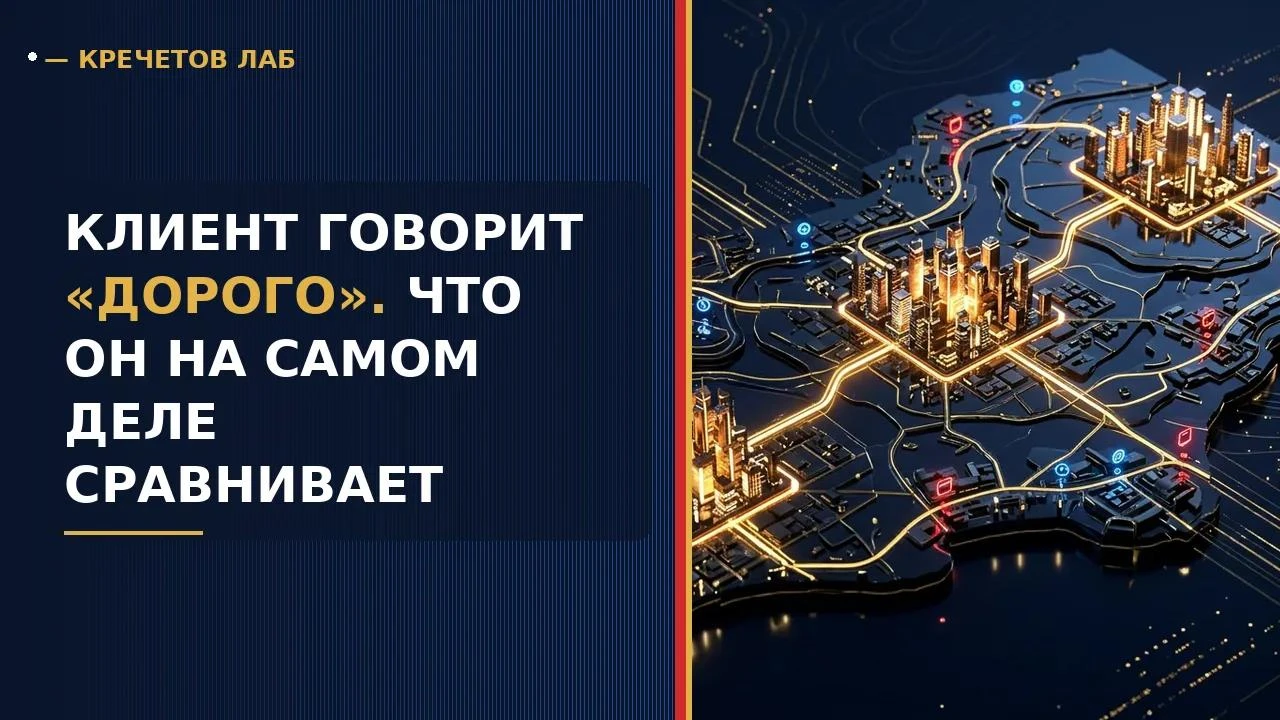 И почему скидка почти никогда не решает вопрос Клиент говорит «дорого». Что он на самом деле сравнивает «Дорого» - изображение