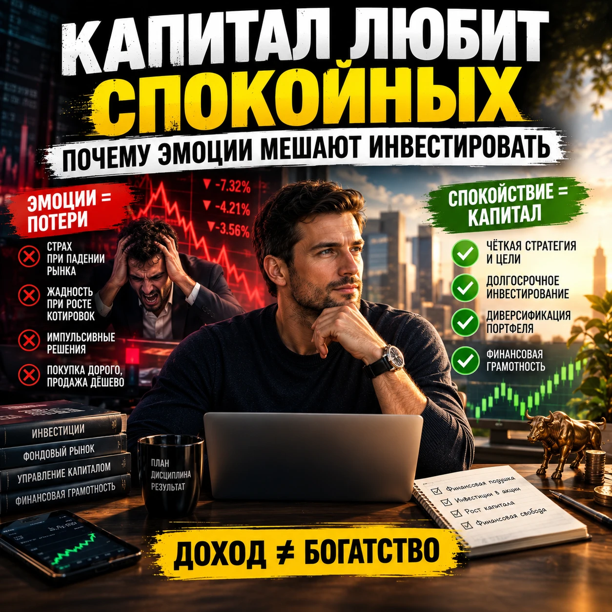 На фондовом рынке можно потерять деньги не только из-за неудачной инвестиции. Иногда главная проблема — - изображение