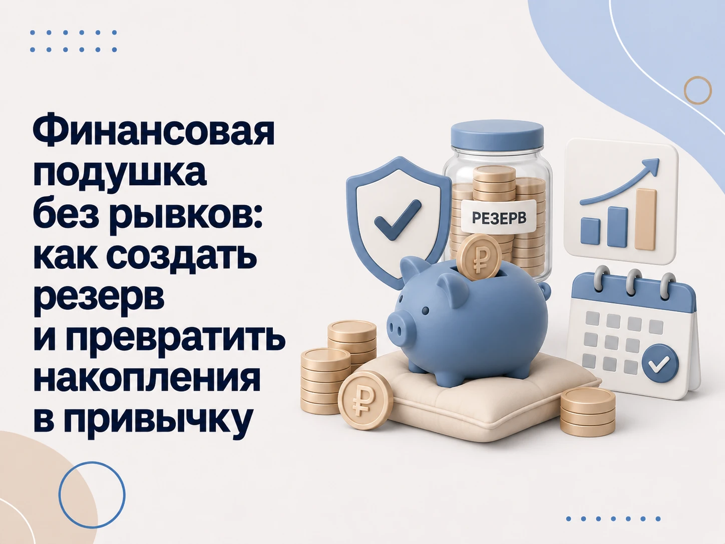 Финансовый резерв редко появляется сам по себе: если откладывать только то, что случайно осталось в конце - изображение