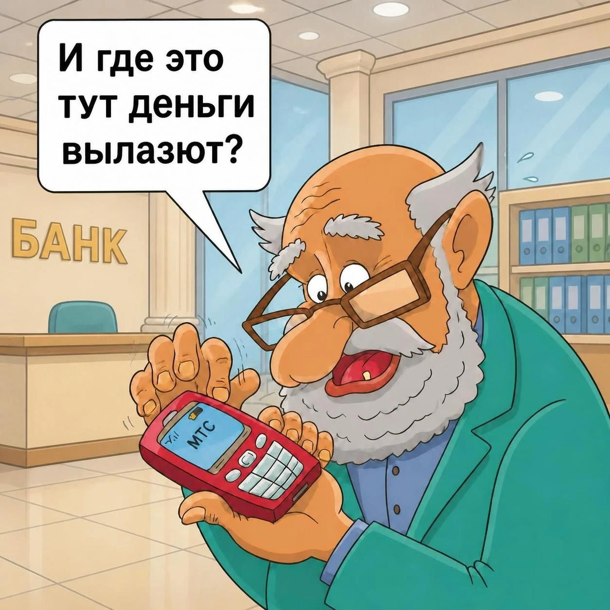 Передавать свой смартфон в руки сотрудника банка ни в коем случае нельзя. Даже если он вежливо просит об этом, - изображение