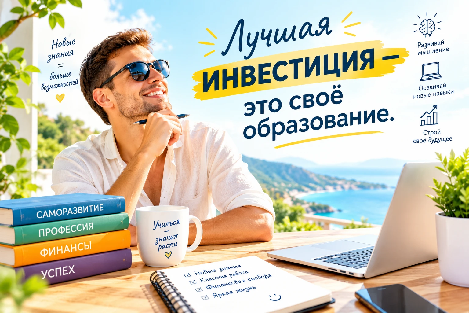 Друзья поговорим на тему, которую многие считают банальной. Мол, «учиться никогда не поздно», «знание — сила», - изображение