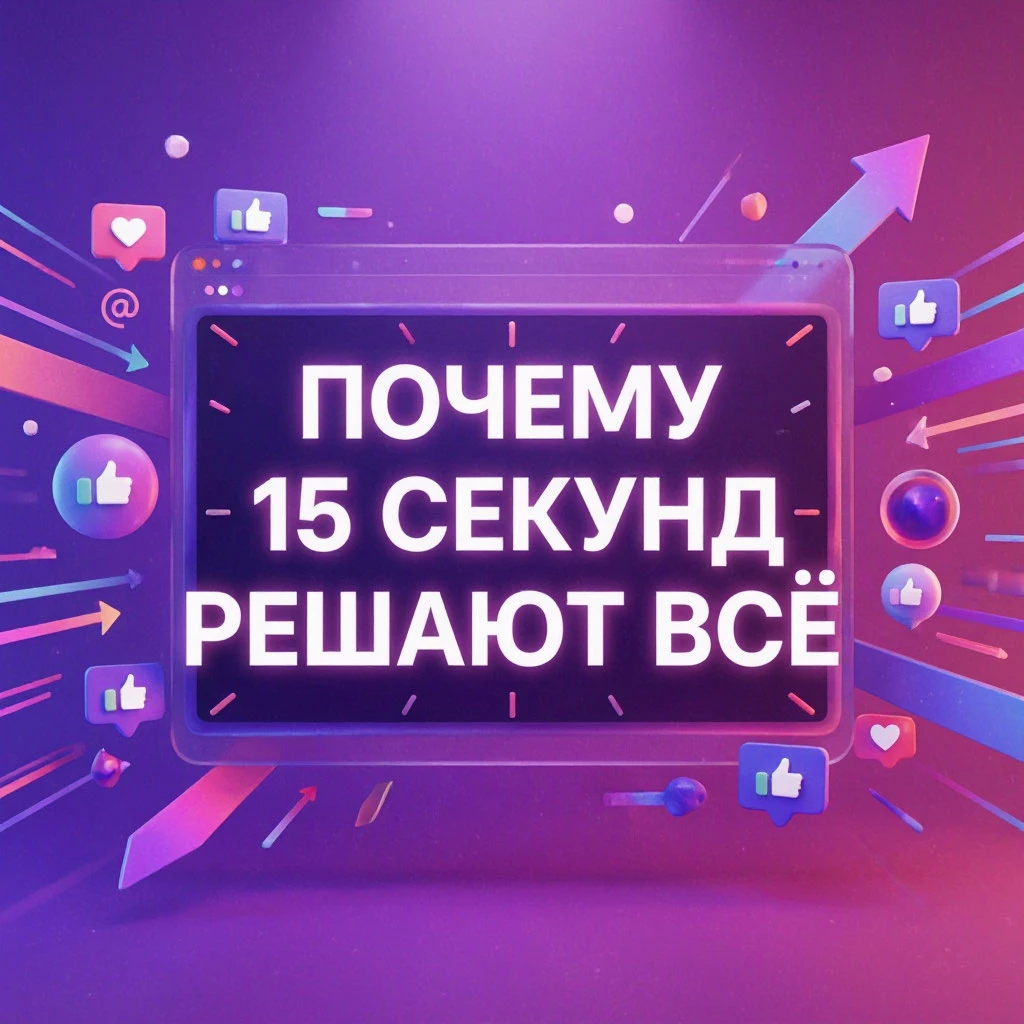 Знаете, сколько времени нужно, чтобы человек решил, интересно ему ваше видео или нет? Три секунды. Нет, не - изображение