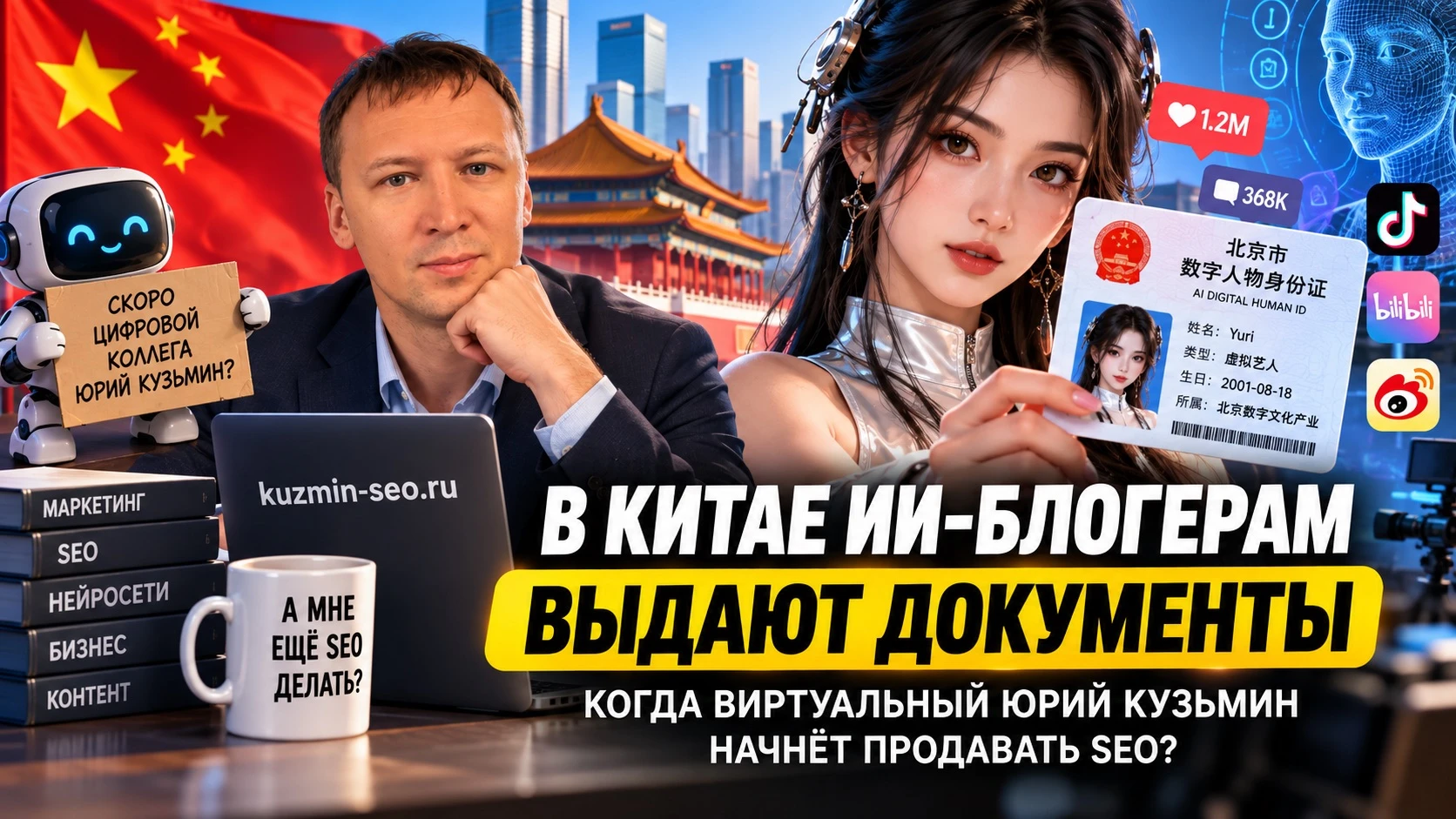 🇨🇳 В Китае начали выдавать удостоверения ИИ-персонажам. Скоро у виртуальных блогеров появятся собственные - изображение