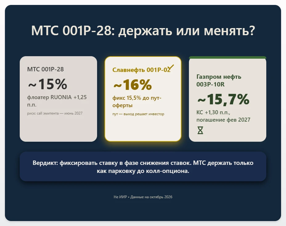 $RU000A10AV98 МТС 001P-28: держать или менять? Разбор под цель «максимум доходности при умеренном риске» 📊 - изображение