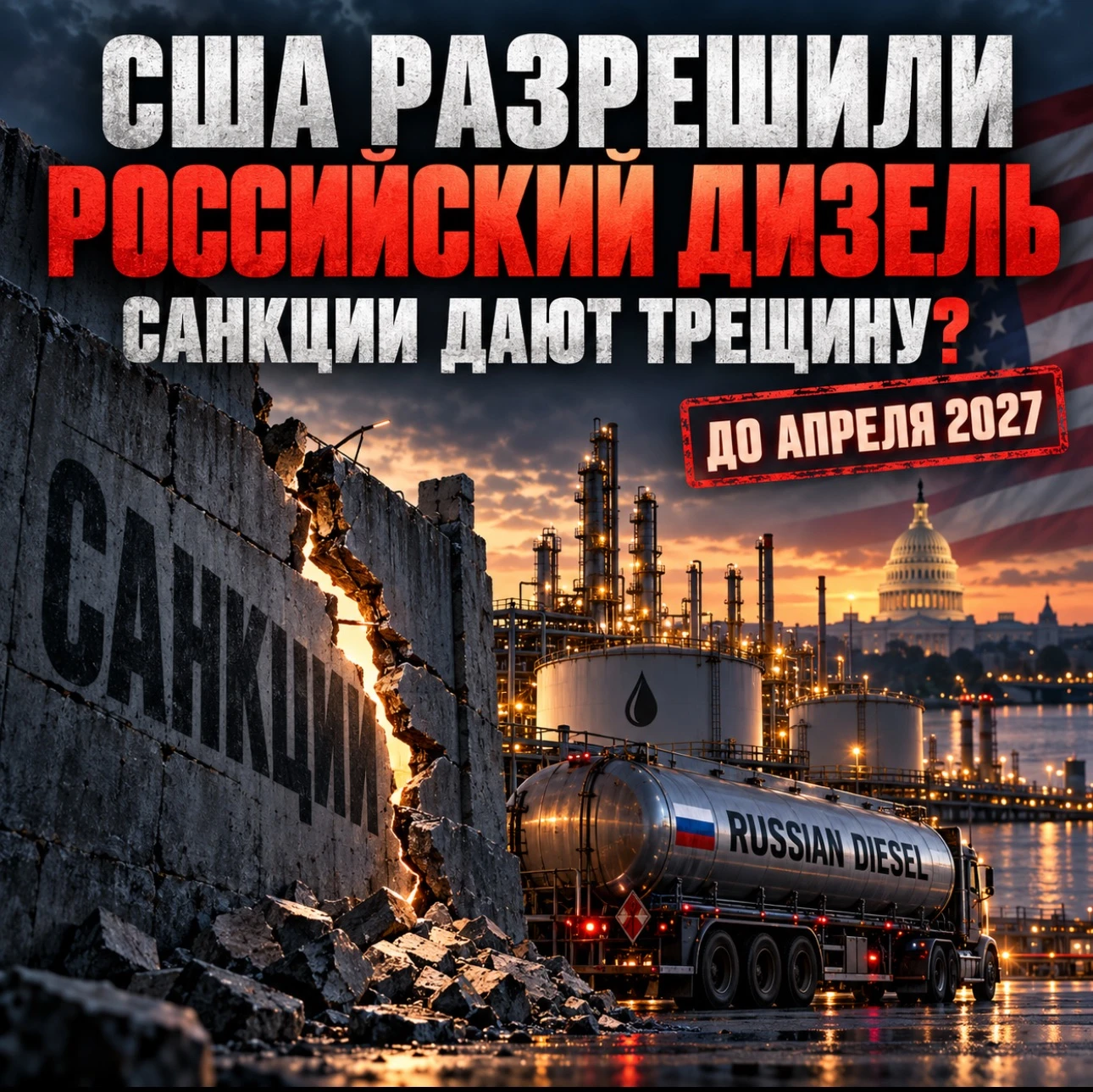 9 октября Минфин США выпустил генеральную лицензию №135. Она разрешает до 7 апреля 2027 года сделки, связанные с - изображение
