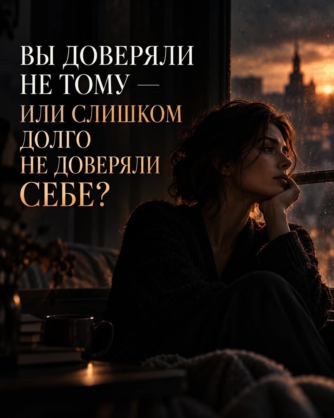 САМОЕ БОЛЬНОЕ — НЕ ТО, ЧТО ВАС ПРЕДАЛИ. А ТО, ЧТО ВЫ ДОЛГО НЕ ХОТЕЛИ ВИДЕТЬ ПРАВДУ. Иногда человек говорит: «Я - изображение