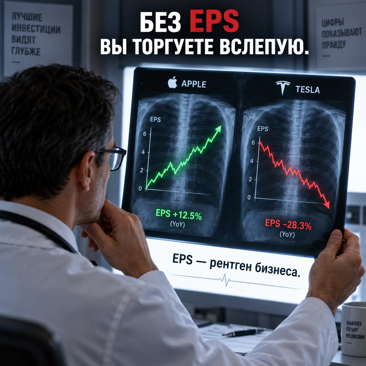 #EPS #прибыльнаакцию #фундаментальныйанализ #инвестиции #акции #Сбербанк #Яндекс #NVIDIA #Tesla #отчётность #P/E - изображение