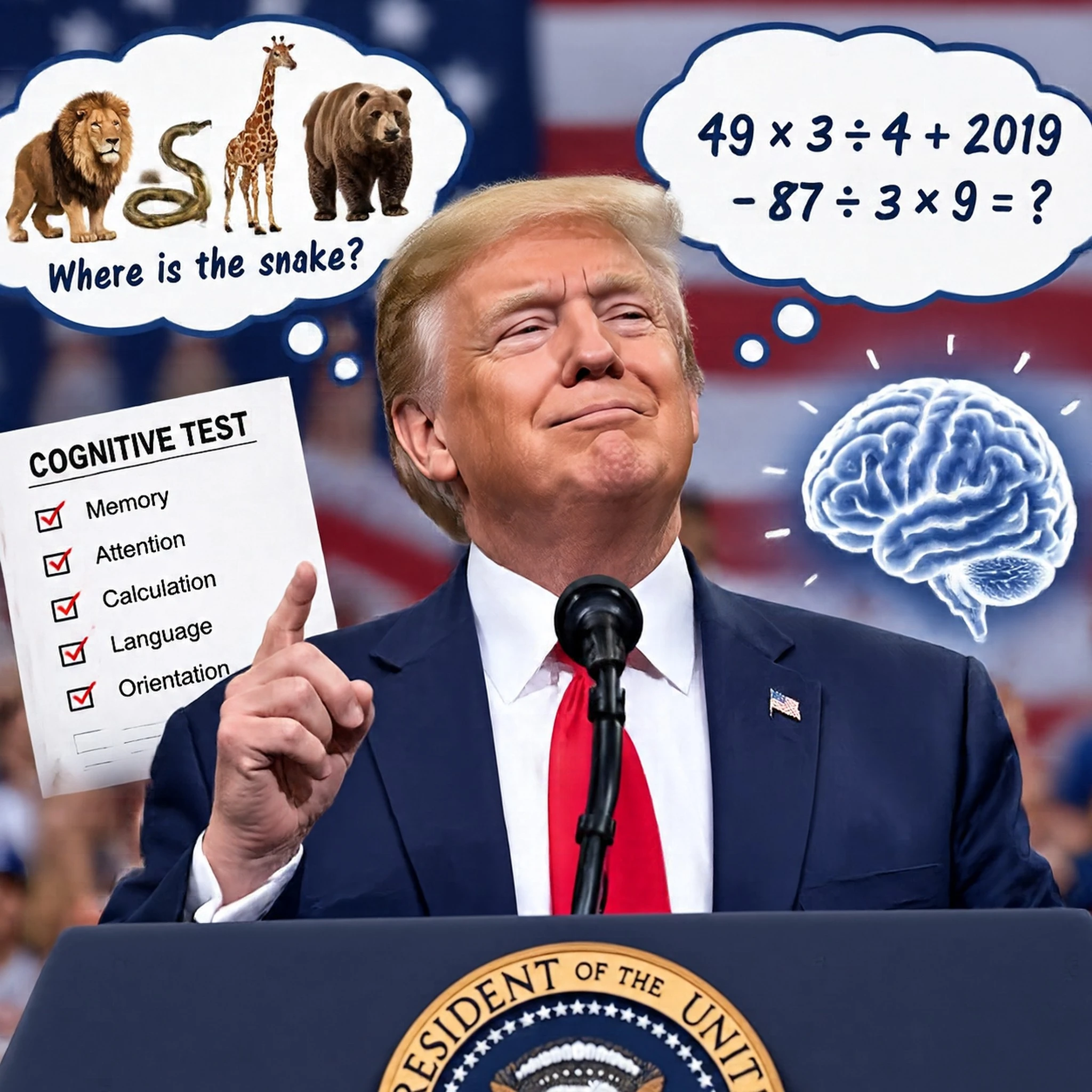 Дональд Трамп снова требует признания своих «интеллектуальных подвигов»: президент США заявил, что трижды с - изображение