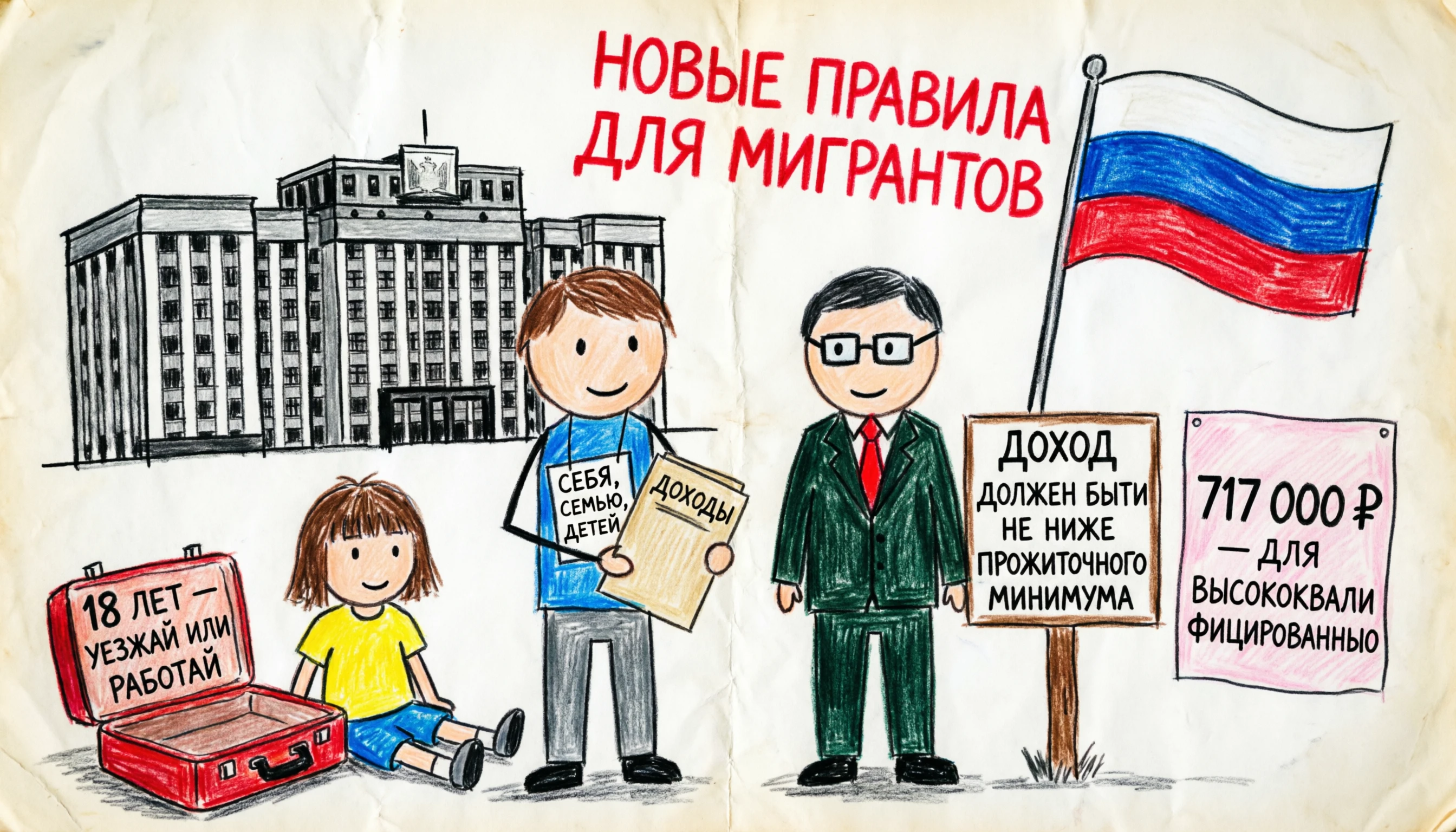 👋Госдума приняла в первом чтении законопроект, который серьёзно ужесточает условия для трудовых мигрантов в - изображение