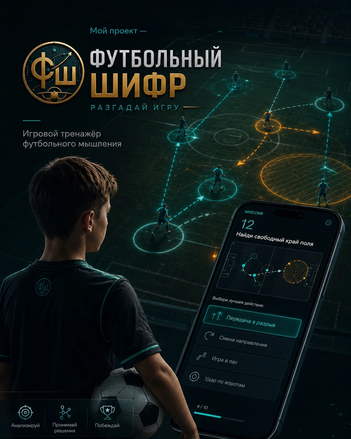 Есть у меня проект — «Футбольный шифр». Я уже какое-то время его собираю и докручиваю. И чем дальше, тем больше - изображение