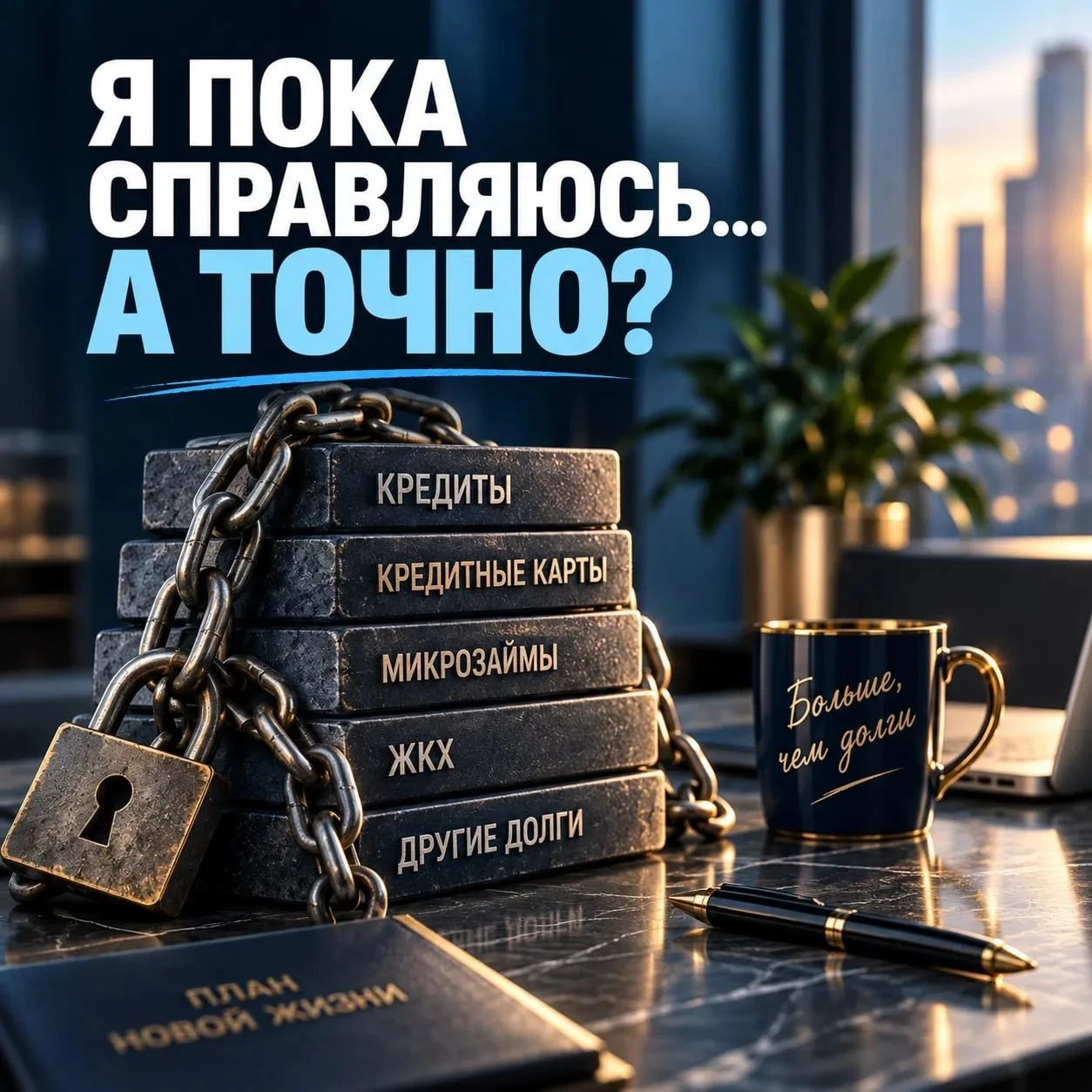 «Я пока справляюсь». Эту фразу часто говорят люди, у которых: — две-три кредитки почти под лимит; — несколько - изображение