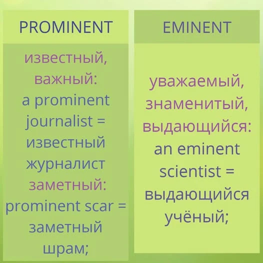 Больше примеров: a prominent politician = видный политик; a prominent businessman = известный бизнесмен; a - изображение