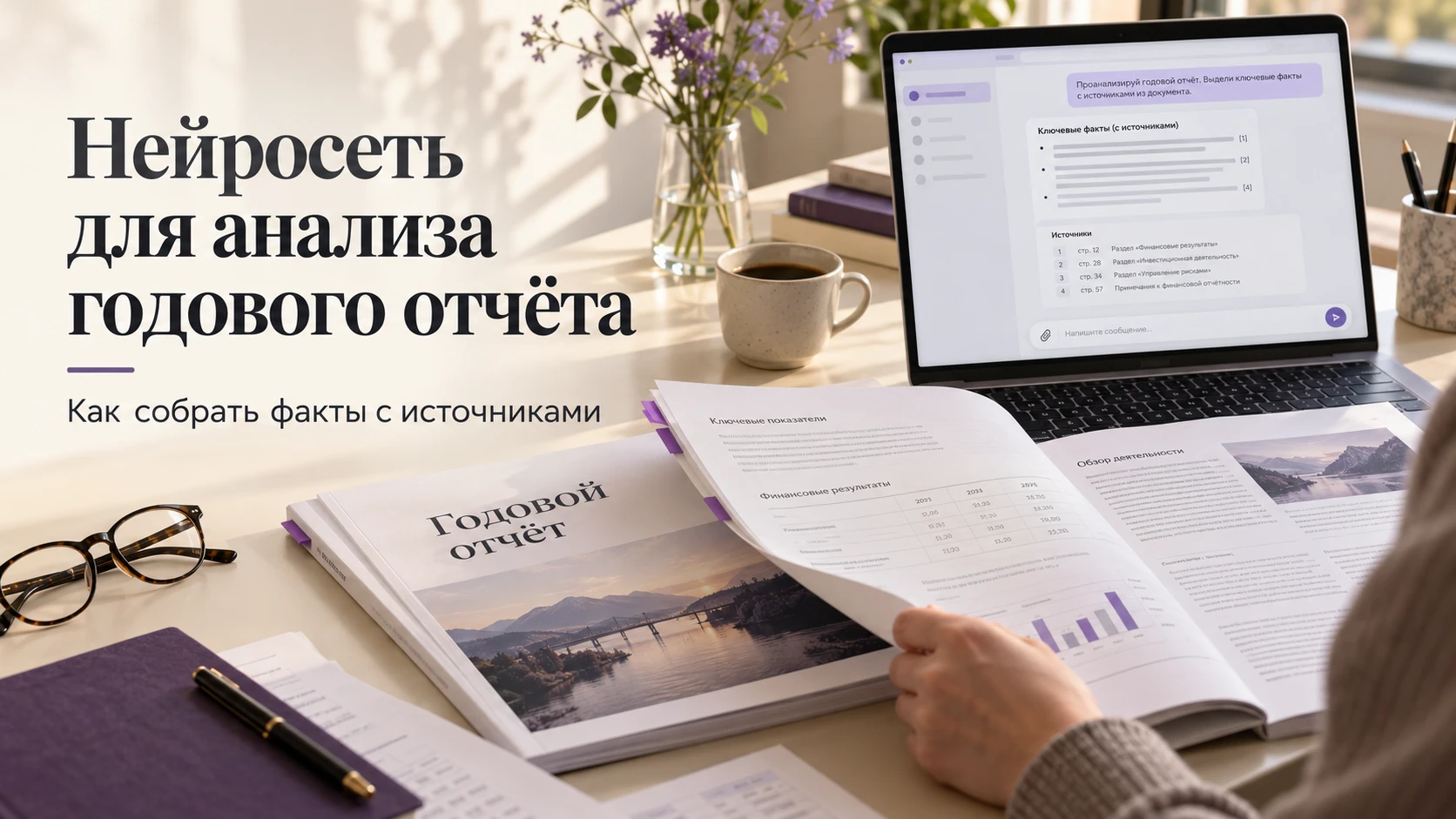 Нейросеть для анализа годового отчёта полезна как помощник по извлечению фактов: дайте ей небольшой раздел и - изображение