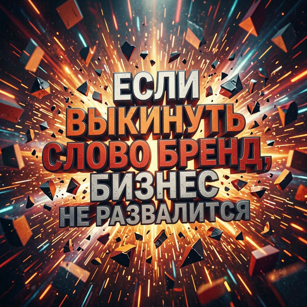 Ты открываешь очередной чат, а там: «Без бренда ты никто», «Сначала брендбук, потом клиенты», «Бренд — это - изображение