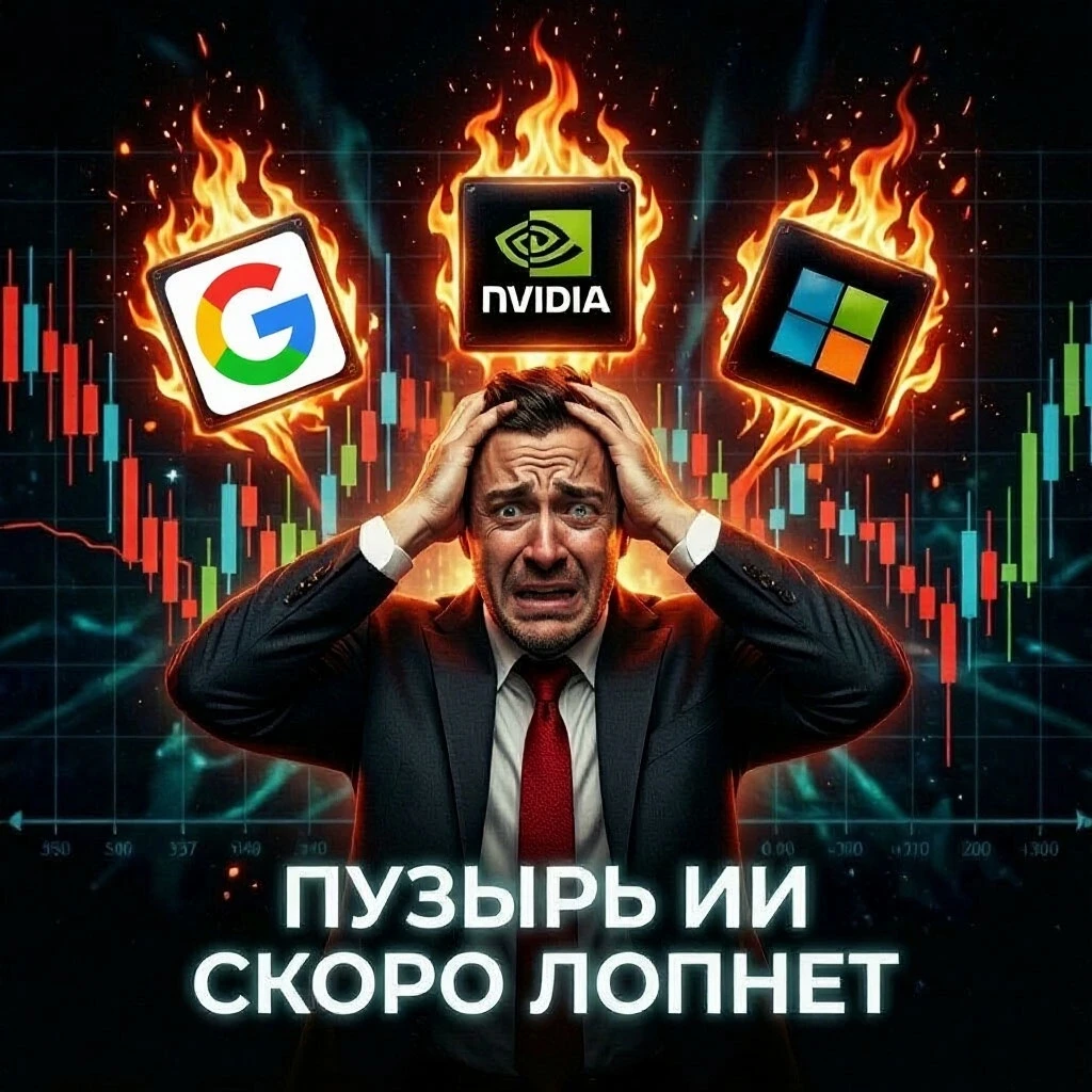 Сейчас искусственный интеллект — это не просто технология, а главный магнит для денег. Акции компаний, связанных - изображение