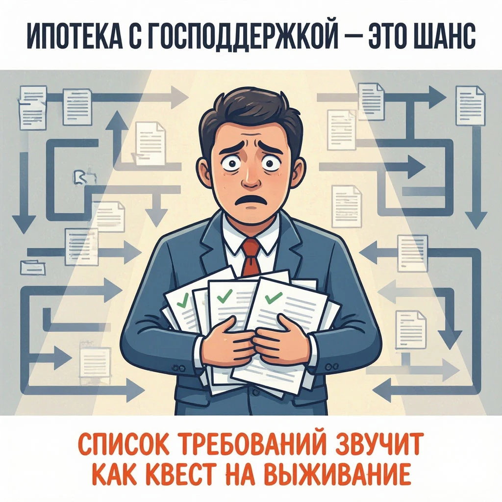 Вы сидите на кухне, пьёте чай и смотрите рекламу. Яркую, как пожар в джунглях. «Ипотека с господдержкой! Ставка - изображение