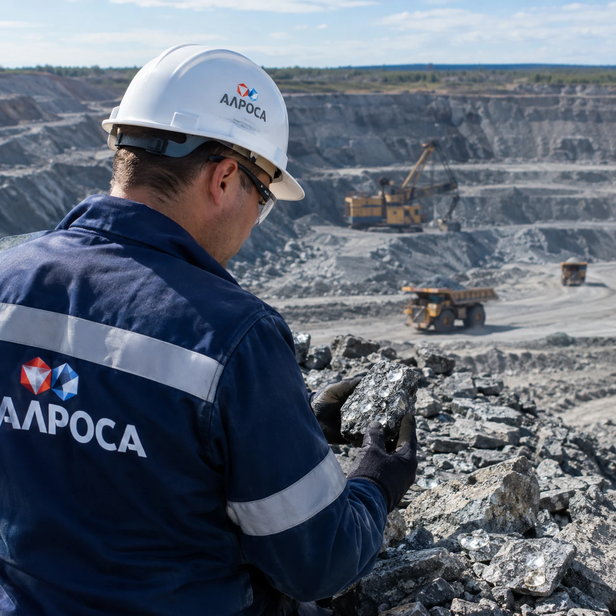 💎Алроса в I полугодии снизила добычу алмазов на 0,8% Показатель составил 11,8 млн карат 🤌🏼🌿Это минимальное - изображение