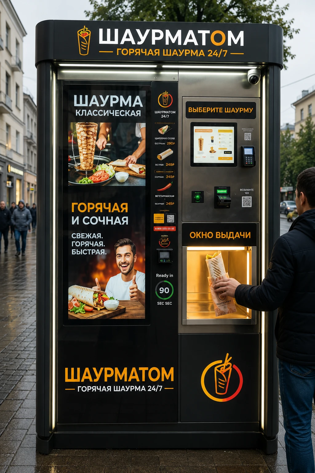 16 000 000 · Уфа · Автоматизированный фаст-фуд Франшиза автоматического кафе без людей — от шавермы сегодня до - изображение