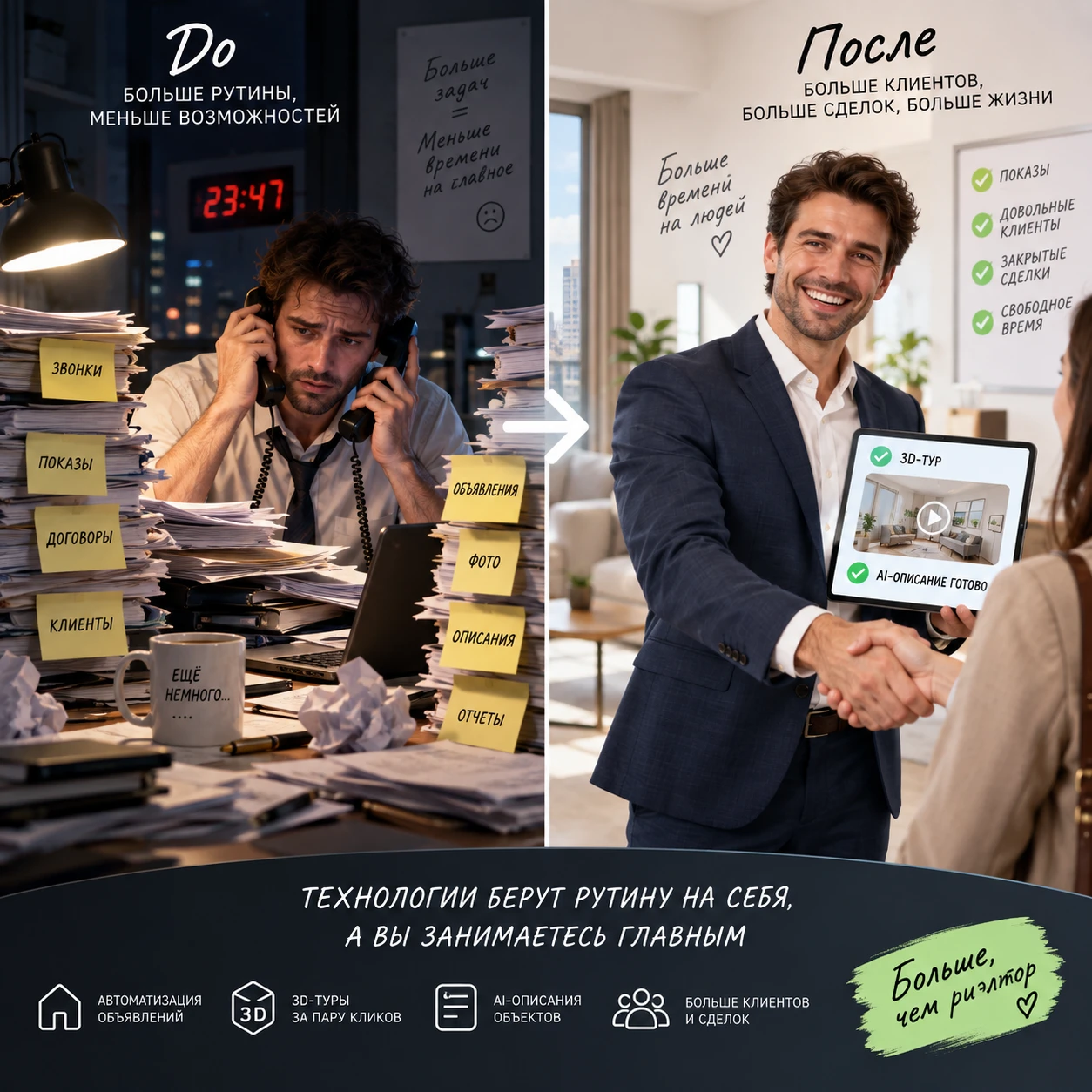 #риэлтор #недвижимость #PropTech #AIдляриэлтора #CRMдляриэлтора #нейросети #автоматизация #виртуальныеТуры - изображение