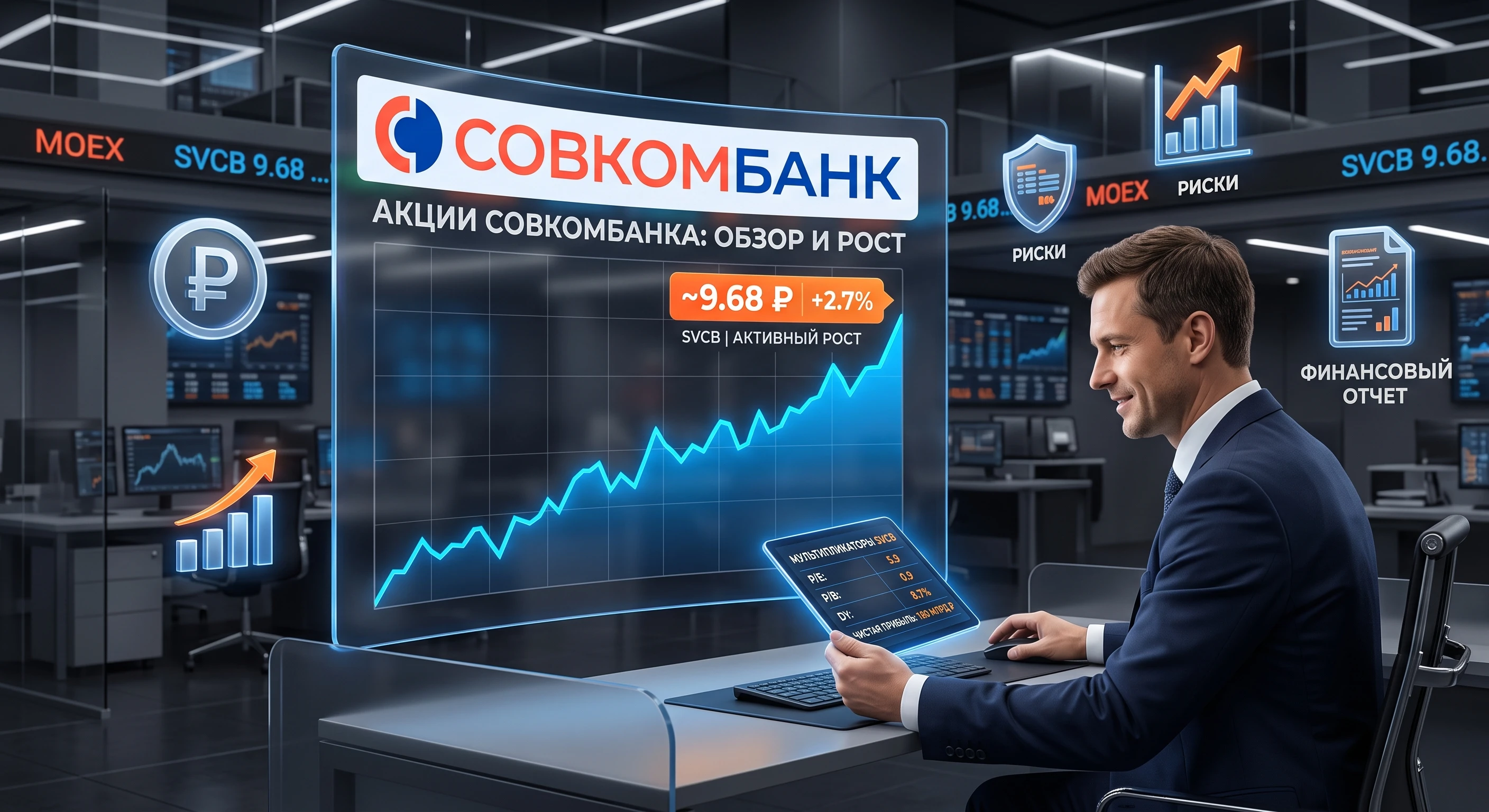 Совкомбанк — один из самых заметных игроков на Мосбирже прямо сейчас, и причина простая: кратный рост прибыли на - изображение
