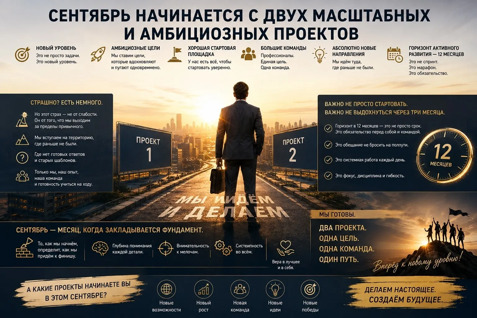 Сентябрь начинается с двух масштабных и амбициозных проектов. Это не просто задачи. Это новый уровень. - изображение