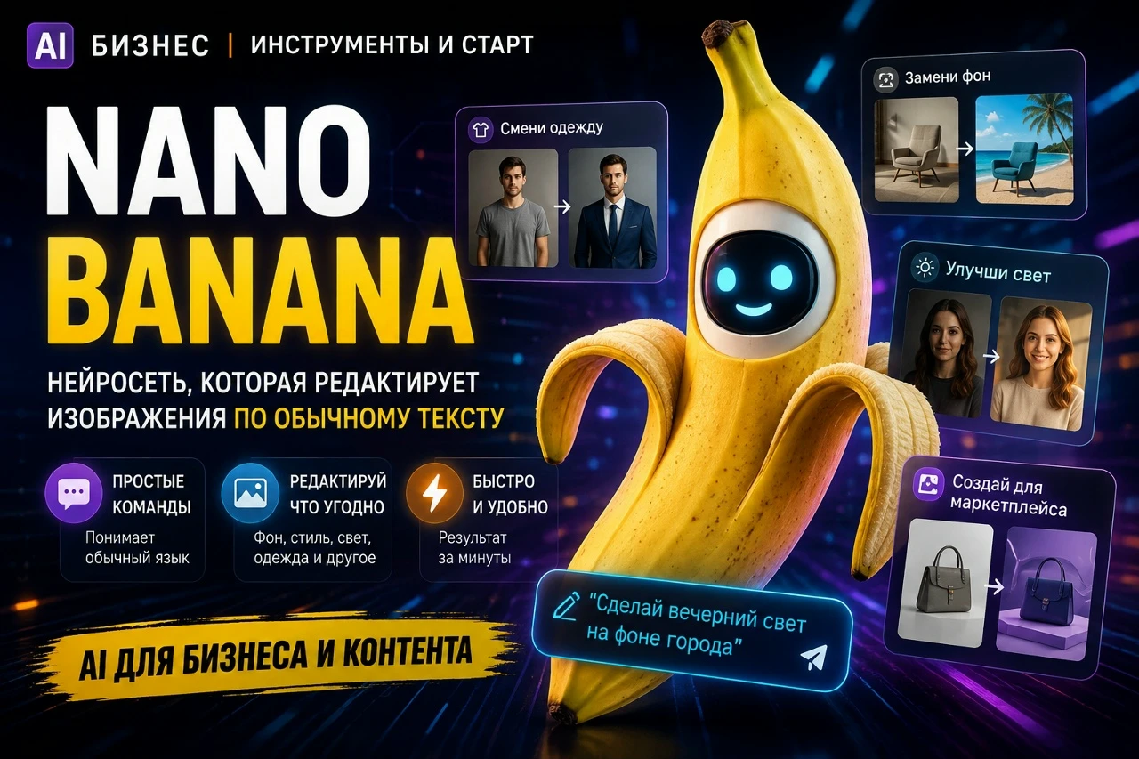 «Замени фон», «надень деловой костюм», «сделай вечерний свет» — еще недавно для этого нужен был дизайнер. Теперь - изображение