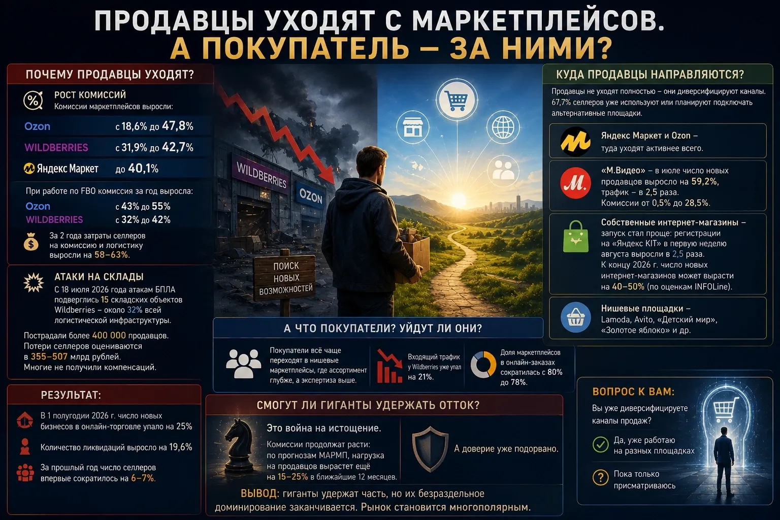Всё чаще слышно: селлеры массово ищут «запасные аэродромы». И это не просто разговоры — это уже тренд, который - изображение