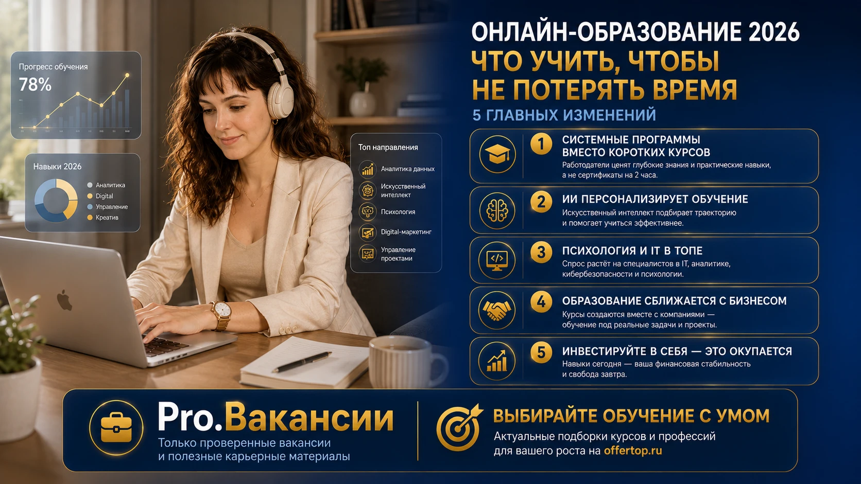 Рынок онлайн-образования тоже меняется. Вот главные изменения, которые стоит знать перед выбором курса 👇 🔹 - изображение