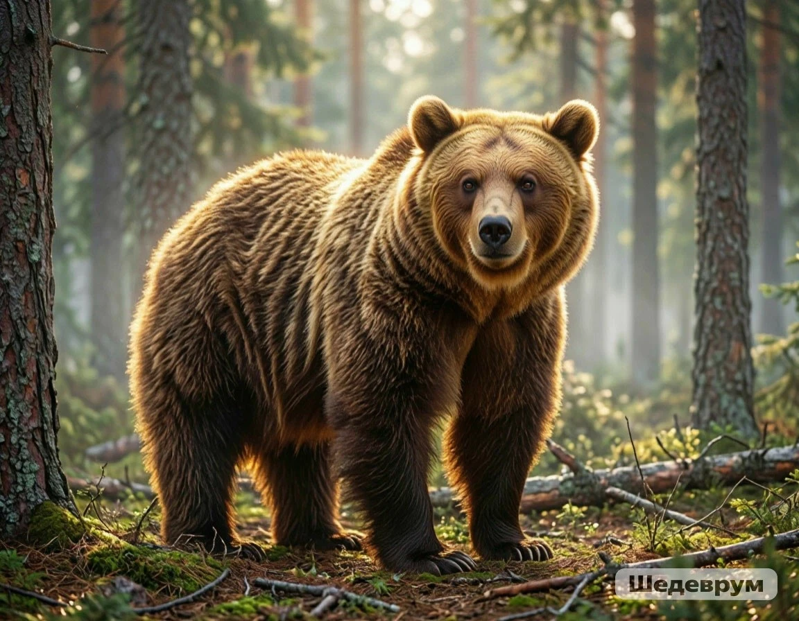 🐻«Бурый медведь», перед глазами сразу встаёт образ могучего зверя — мощного, неторопливого, но в любой момент - изображение