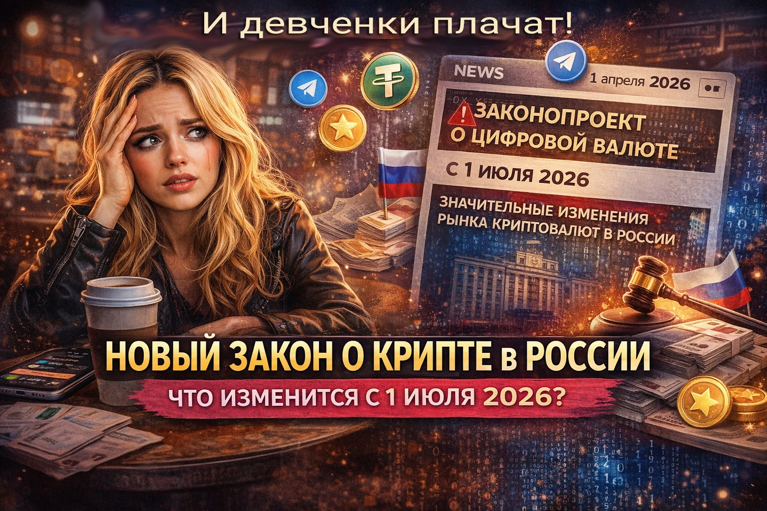 С 1 сентября в России вступают в силу важные поправки к регулированию крипторынка. Самое заметное для обычных - изображение