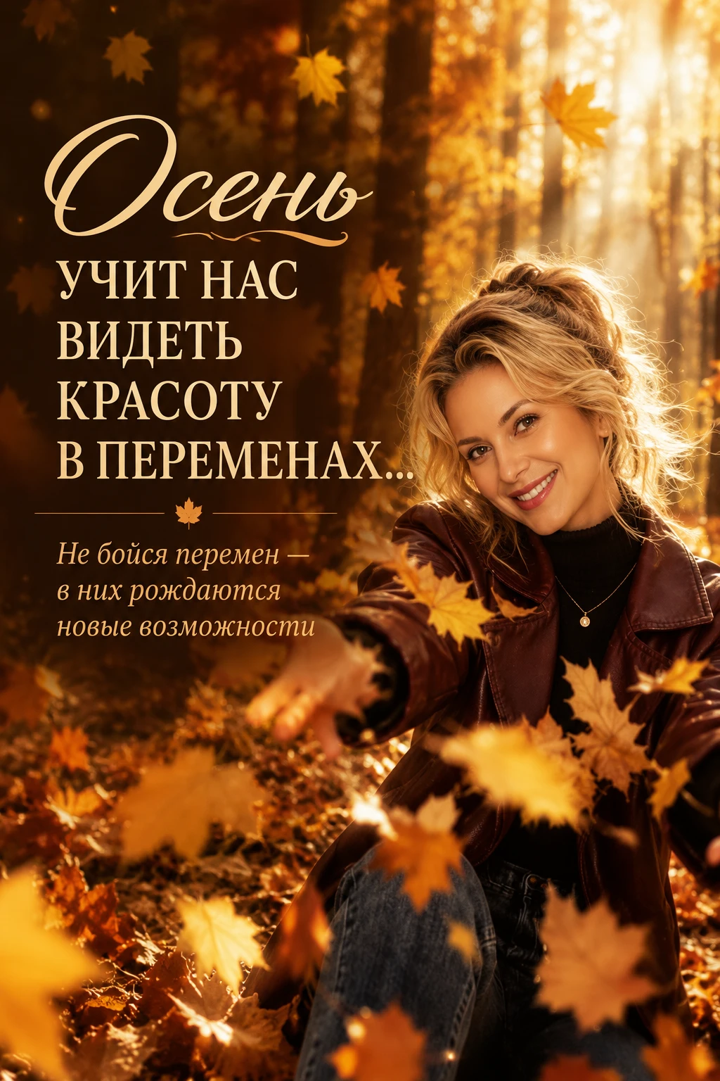 Осень напоминает нам о важной истине: перемены — это не всегда потеря. Иногда это начало чего-то прекрасного. - изображение