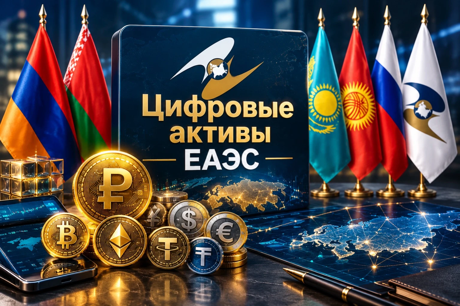 Единого законодательства ЕАЭС по ЦФА пока нет. Россия, Беларусь, Казахстан, Армения и Кыргызстан регулируют - изображение