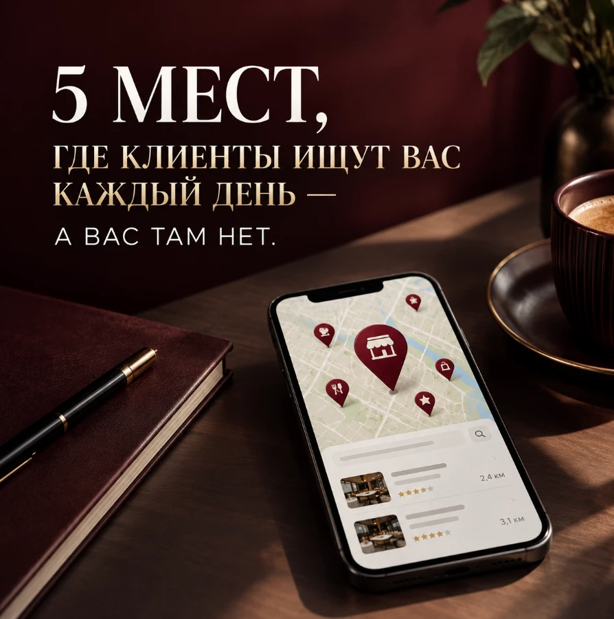 Есть опасная иллюзия: если у бизнеса есть сайт и социальная сеть, значит, в интернете его можно найти. На - изображение