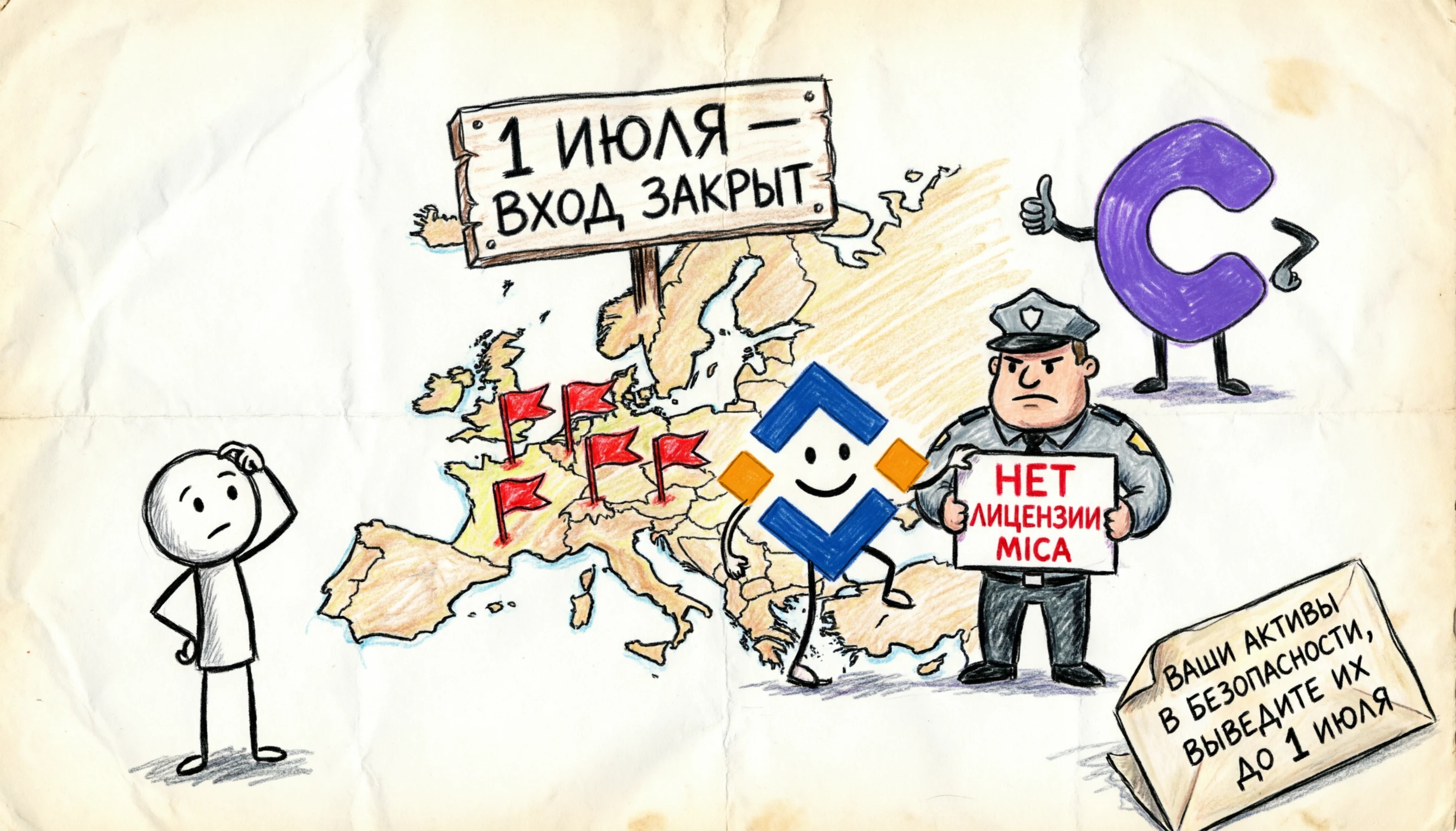 👋Крупнейшая криптобиржа мира Binance с 1 июля 2026 года прекращает обслуживание клиентов из Европейского союза. - изображение