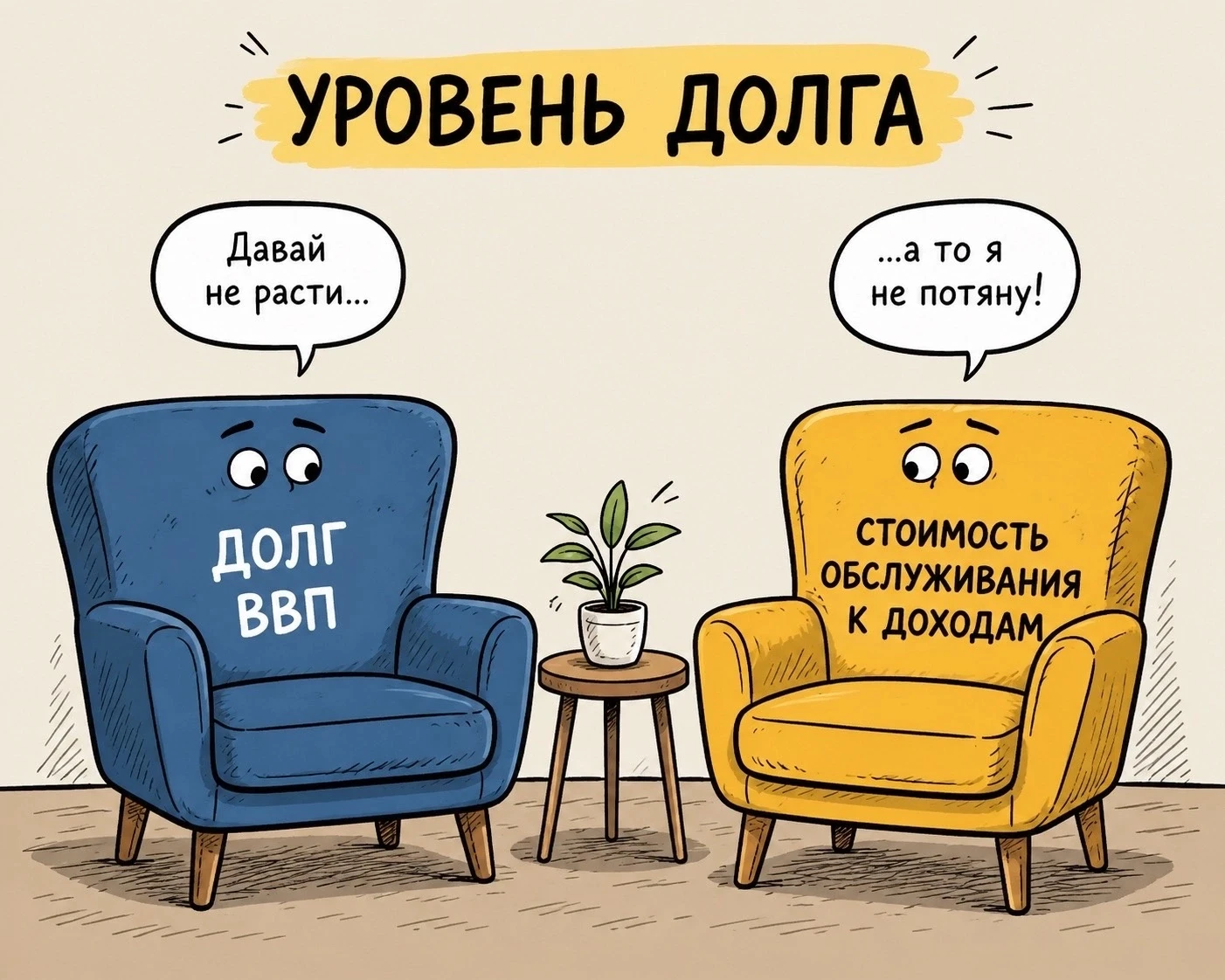 Уже каждый второй эксперт/аналитик и ко. высказались об уровне долга РФ по отношению к ВВП, хотелось бы вставить - изображение