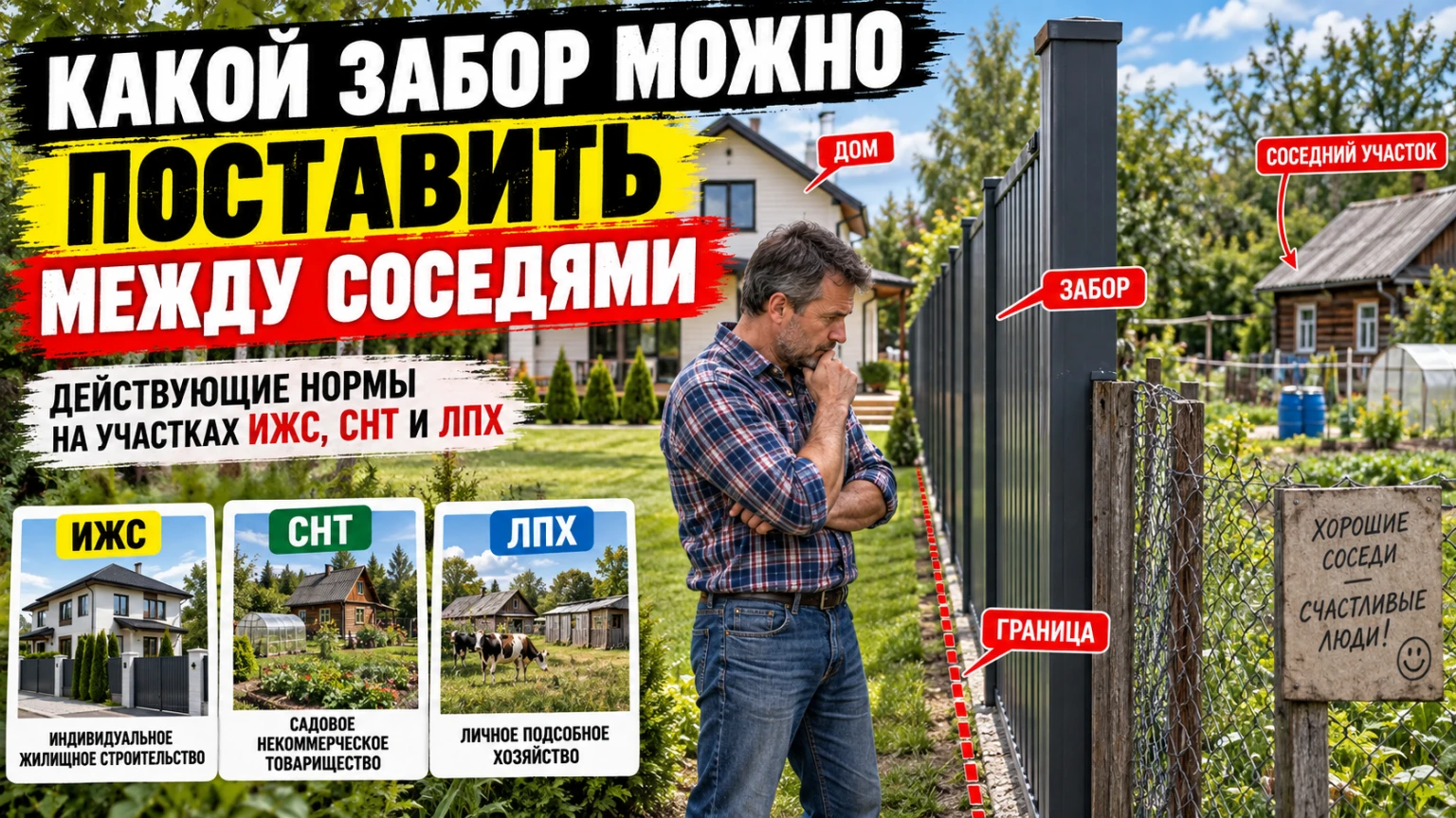 #забор #дача #соседи #закон2025 #штрафы #СНТ #межевание #правасоседей #стройка #юрист - изображение