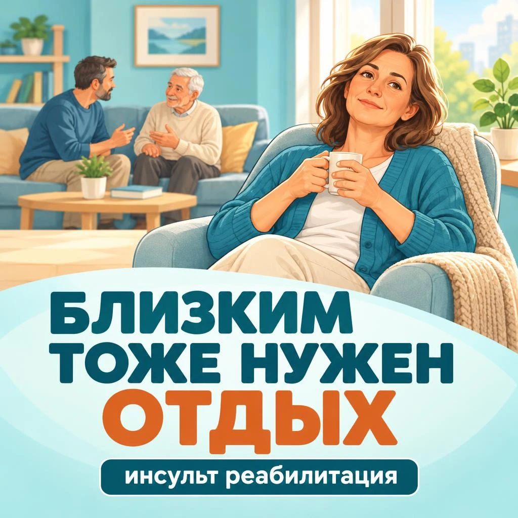 «Я больше не могу»: близким после инсульта тоже нужен отдых Помочь одеться, приготовить еду, напомнить о - изображение