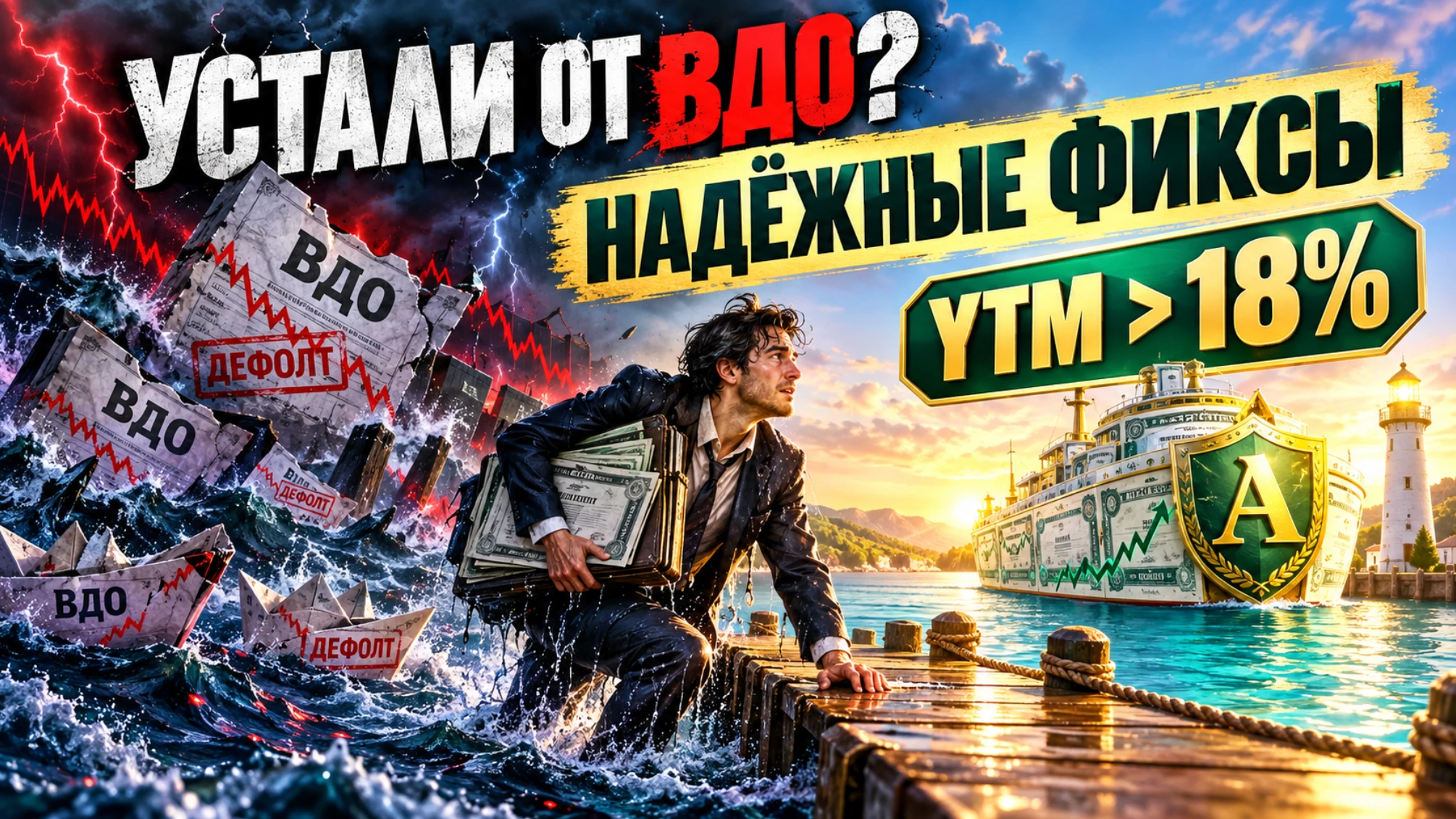 (данные на 05.10.2026). Бумаги отсортированы по снижению YTM (доходность к погашению) и поделены на 2 группы - с - изображение